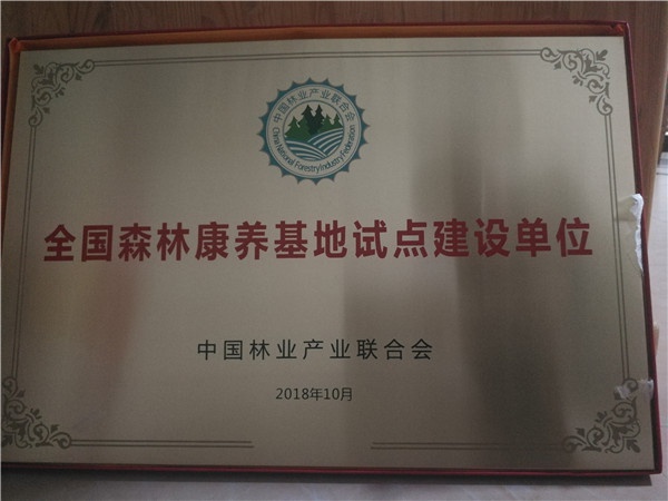 “森林康养基地试点建设单位”